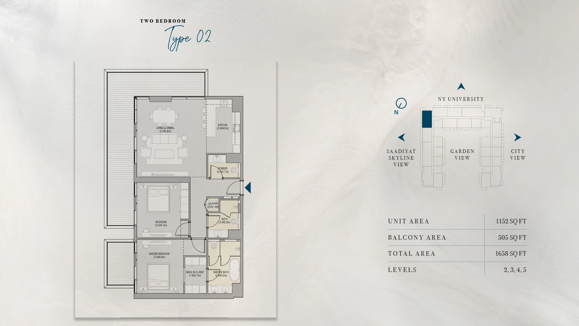 2 BR - Type B